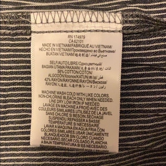 NWT BCBGENERATION striped tie shoulder tank top - Picture 4 of 4